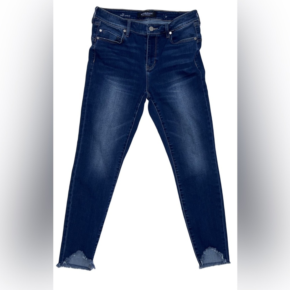 Liverpool Los Angeles Dark Blue Women's Ankle Jeans